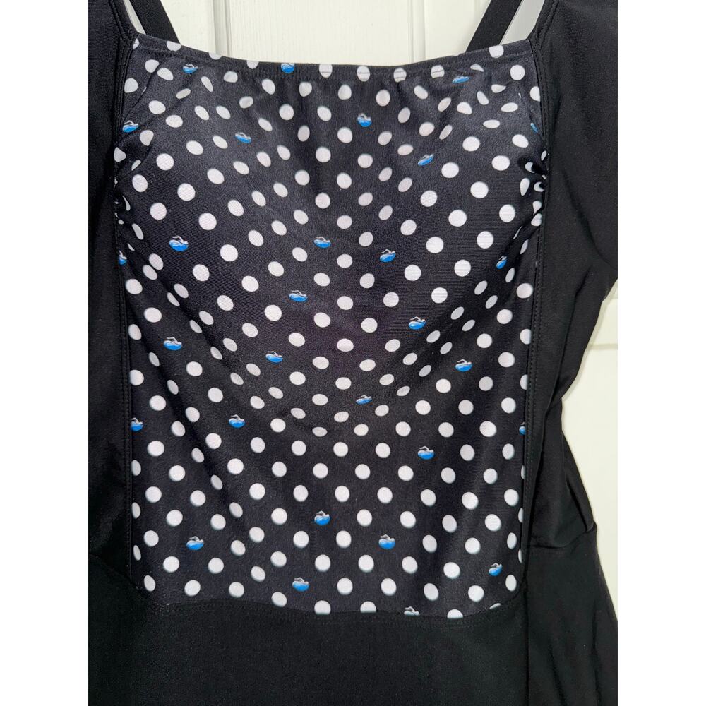 Aquamore Chlorine Resistant Skater Swimdress One Piece Swimsuit - size 14 - SW5 - Picture 4 of 12